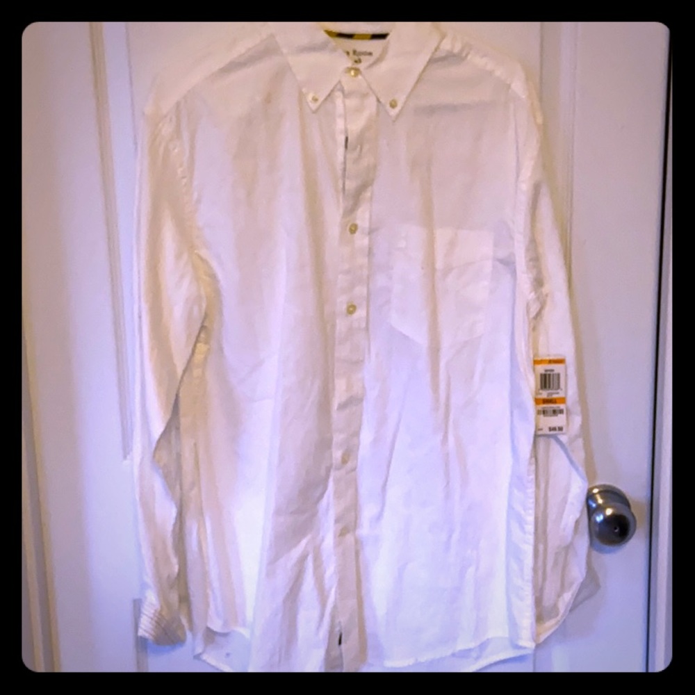 New with tags white button down
